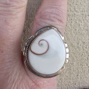 Shiva Shell Ring in 925 Solid Sterling Silver (9)